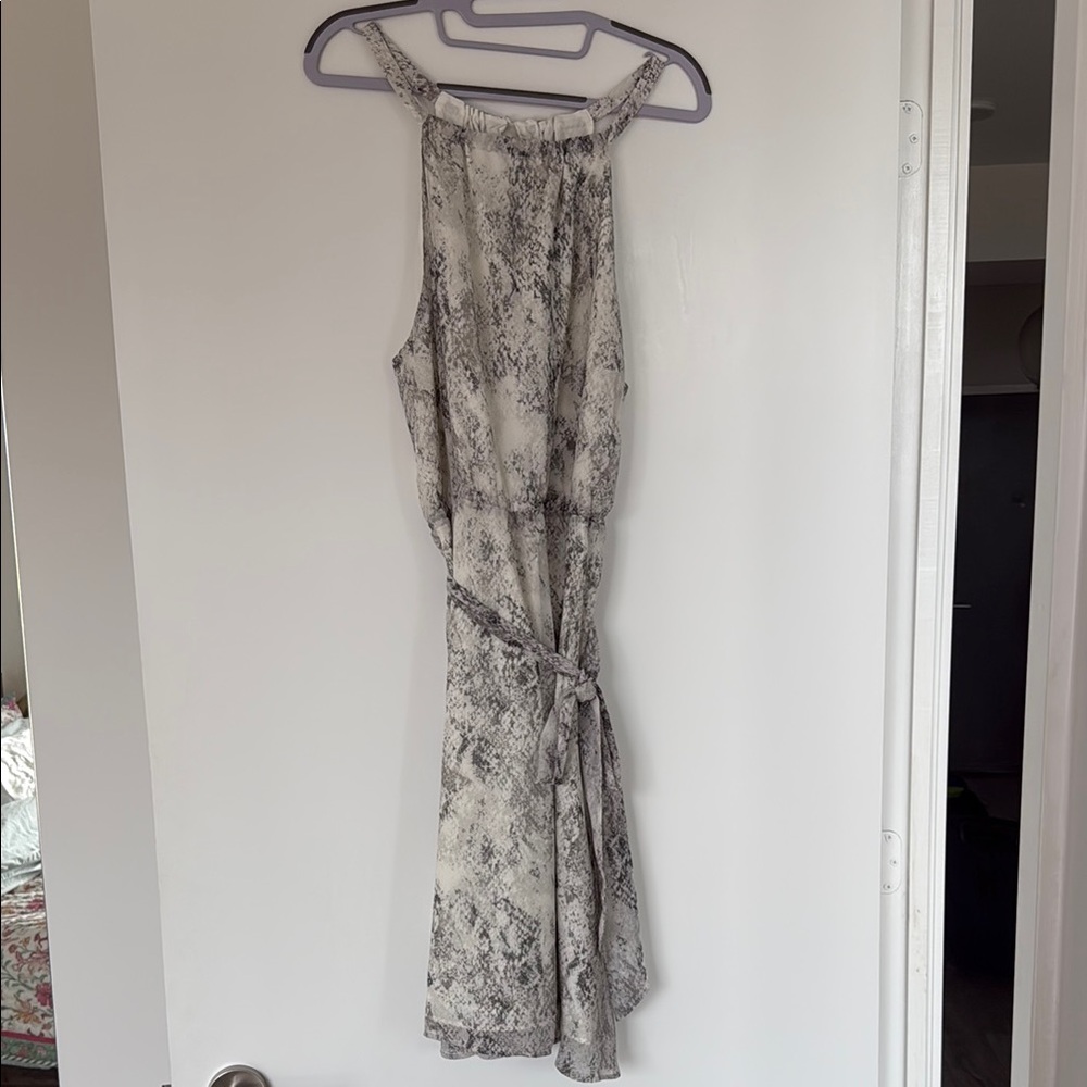 NWOT Banana Republic Snake Print Dress - Black and White